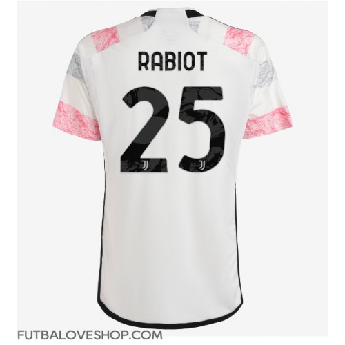 Dres Juventus Adrien Rabiot #25 Preč 2023-24 Krátky Rukáv